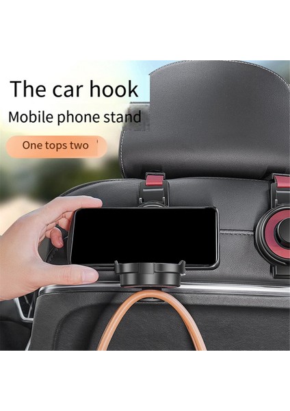 Araba Koltuğu Kırmızı Arka Kancası Araba Saklama ve Düzenleme Için (Yurt Dışından)