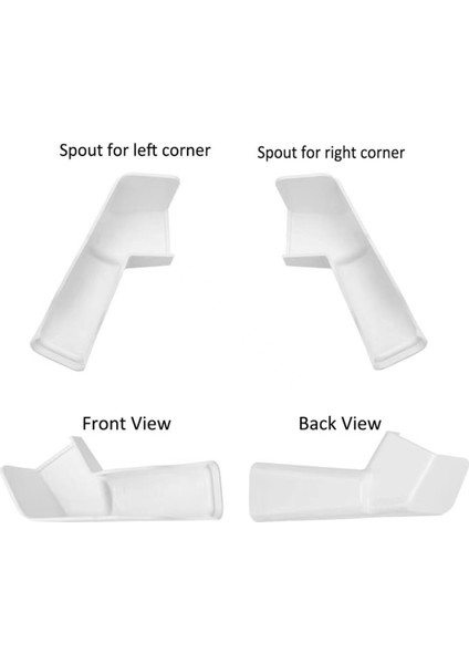 Rv Yağmur Olukları Boruları Tavan Rayı Oluk Drenajı Koruma Aksesuarları, B (Yurt Dışından) fırsatları