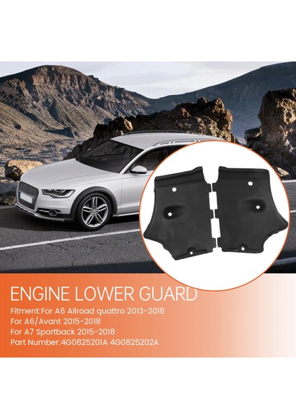Alt Gövde Kapağı Motor Alt Koruma 4G0825201A 4G0825202A Için (Yurt Dışından) indirimleri