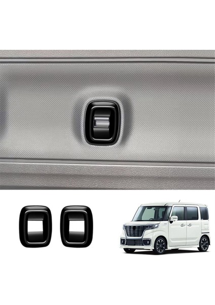 Orta Kapı Perde Anahtarı Trim Çerçeve Sticker Parlak Siyah Için (Yurt Dışından) modelleri