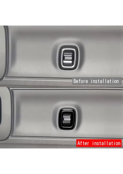 Orta Kapı Perde Anahtarı Trim Çerçeve Sticker Parlak Siyah Için (Yurt Dışından) fırsatları