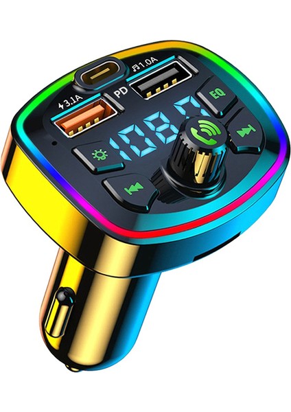 Araba Bluetooth Fm Verici Mp3 Çalar Çift USB Araç Şarj Cihazı (Yurt Dışından)
