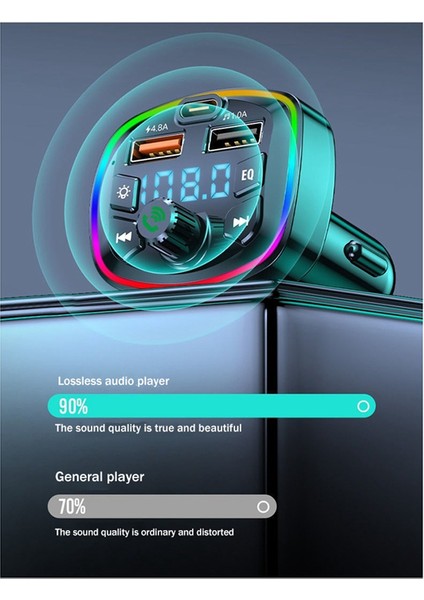 Araba Bluetooth Fm Verici Mp3 Çalar Çift USB Araç Şarj Cihazı (Yurt Dışından) modelleri