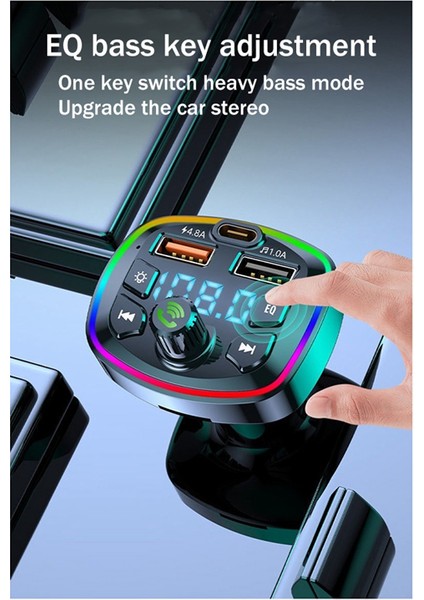 Araba Bluetooth Fm Verici Mp3 Çalar Çift USB Araç Şarj Cihazı (Yurt Dışından) fırsatları