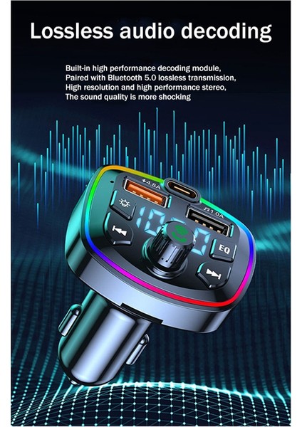 Araba Bluetooth Fm Verici Mp3 Çalar Çift USB Araç Şarj Cihazı (Yurt Dışından) indirimleri