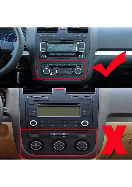 1KD858069 Araba Iklim Kontrol Anahtarı Panel Çerçevesi CD Navigasyon Çerçevesi (Yurt Dışından) modelleri