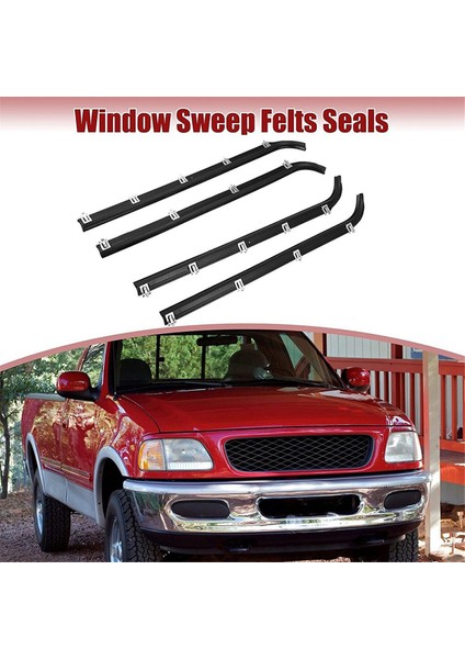 4 Adet Iç Dış Araba Kapı Pencere Contası Kemer Hava Şeridi Kiti (Yurt Dışından) fırsatları