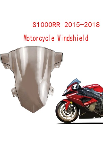 Çay Rengi Motosiklet Ön Cam Ön Spoyler Rüzgar Deflektörü (Yurt Dışından)