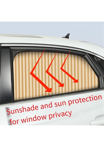 1 Çift Siyah Arka Araba Güneşliği Otomatik Geri Çekilebilir Araba Perdeleri (Yurt Dışından) fırsatları