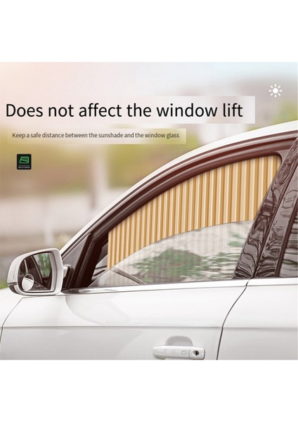 1 Çift Siyah Arka Araba Güneşliği Otomatik Geri Çekilebilir Araba Perdeleri (Yurt Dışından) indirimleri