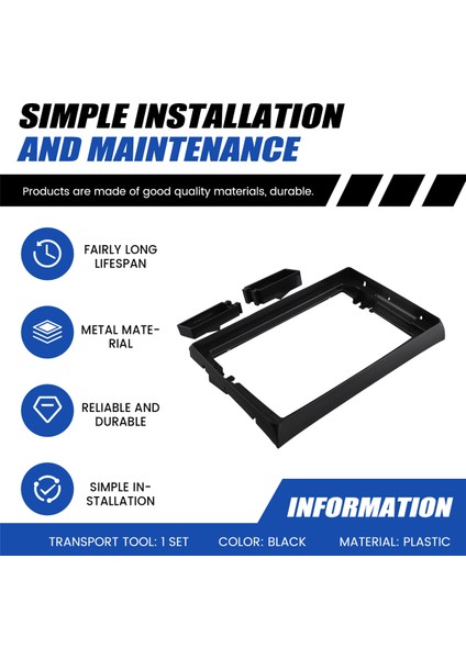 2 Din 9 Inç Araba Çerçevesi Fasyası Can Bus Kutusu Adaptörü (Yurt Dışından) fırsatları