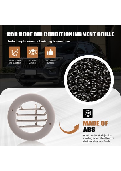 4 Adet Araba Tavan Tavan Klima Havalandırma Izgarası FL1Z-19893-AH (Yurt Dışından) fırsatları