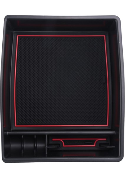 2024 Siyah Kırmızı Araba Kol Dayanağı Saklama Kutusu (Yurt Dışından)
