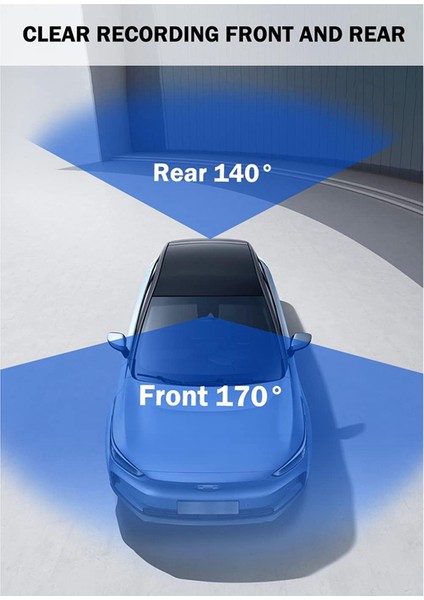 1080P Hd Araç Içi Kamera Ön ve Arka Wifi 3 Inç Ips'li Araç Içi Kamera (Yurt Dışından) fırsatları