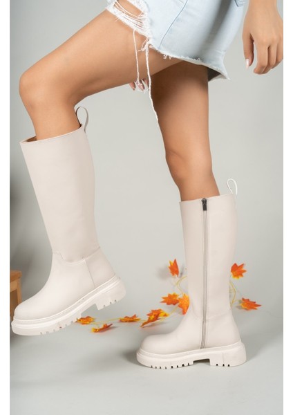 Kadın Kışlık Çizme – Su Geçirmez, Ortopedik Tabanlı, Fermuarlı, Koku ve Terleme Önleyici
