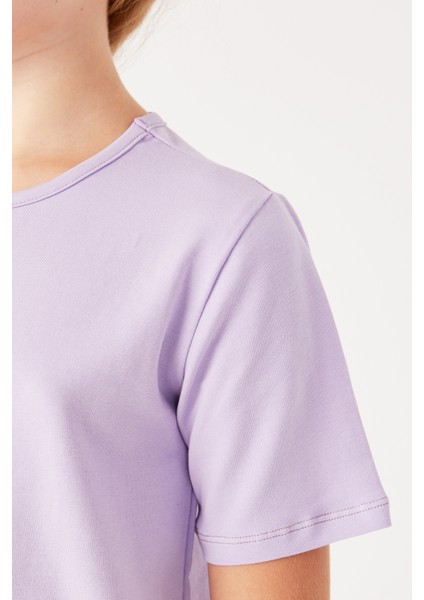 Bisiklet Yaka Pamuklu Basic Çocuk Tişört 2007 modelleri