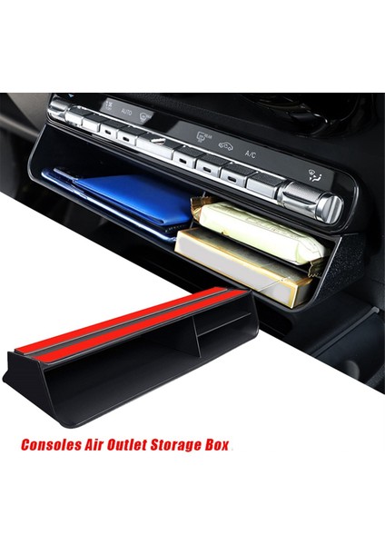 Araba Orta Konsol Hava Çıkış Havalandırması Depolama Kutusu Döşeme B (Yurt Dışından)