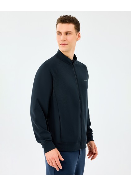 M Full Zip Regular Turttle Neck Jacket Erkek Siyah Sweatshirt S2510028-3817 fiyatları