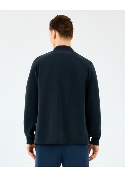 M Full Zip Regular Turttle Neck Jacket Erkek Siyah Sweatshirt S2510028-3817 modelleri