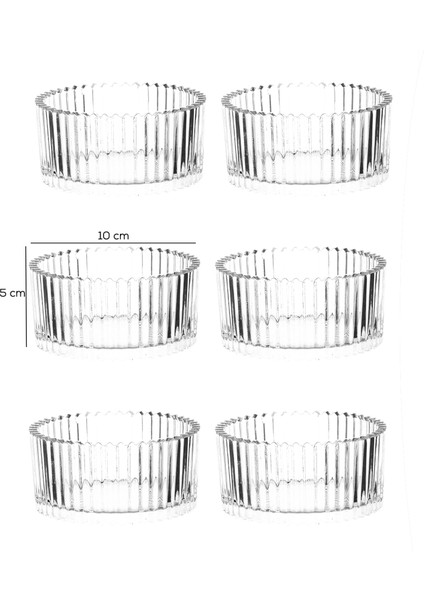 Istanbul 6 Parça Cam Çerezlik Sunum Magnolia-Magnolya Kasesi indirimleri