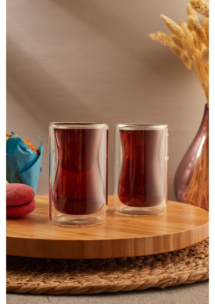 Double Wall Çay Bardağı 2 Parça