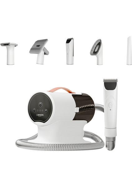 Kedi Köpek Tüy Bakım Seti 5'i 1 Arada Evcil Hayvan Tıraş Makinesi Filtreli Tüy Toplayıcı Bakım Tarağı Fırçası X6301