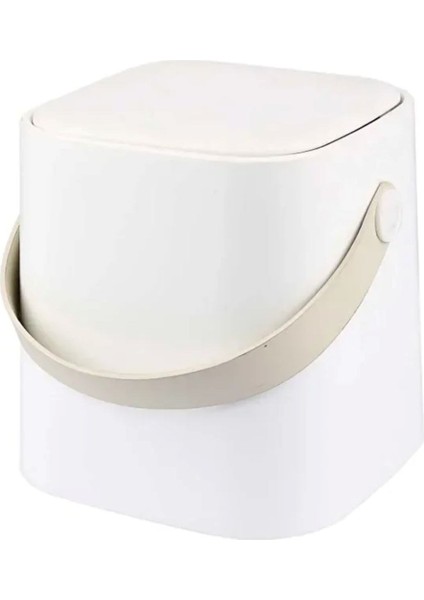 Click Kapaklı Tutma Saplı Iç Kovalı Tezgah Üst Mutfak Çöp Kovası 4 Lt - Beyaz fiyatları