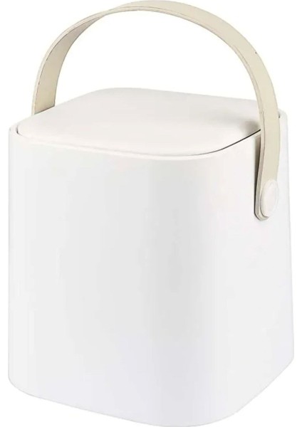 Click Kapaklı Tutma Saplı Iç Kovalı Tezgah Üst Mutfak Çöp Kovası 4 Lt - Beyaz fırsatları