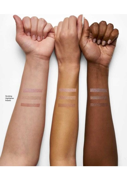 Strobing Likit Aydınlatıcı Palet – Pembe, Altın, Bronz Tonlarda Işıltılı ve Aydınlık Makyaj Etkisi indirimleri