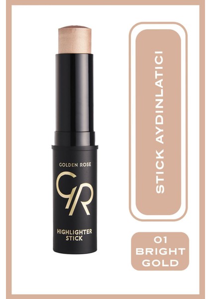 Highlighter Stick Bright Gold 01 4,5 g – Yumuşak Dokulu, Kolay Sürülür Işıltılı Aydınlatıcı fiyatları