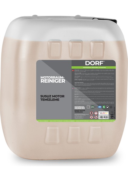 Susuz Motor Temizleme Sıvısı 20 Litre