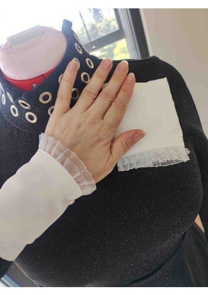 Pilili Dantelli Manşet Uzatıcı Kolluk