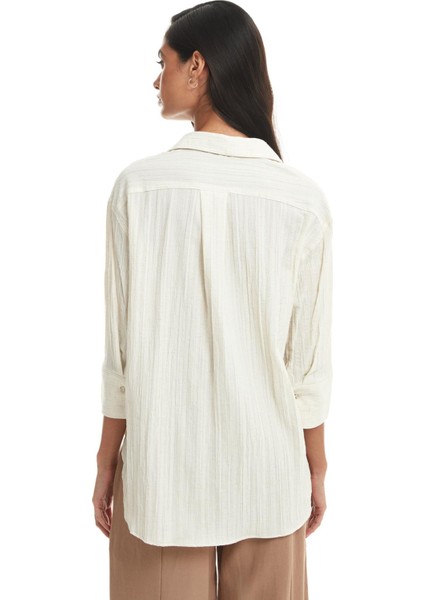 Fakir Kol Düğmeli Gömlek Naturel indirimleri