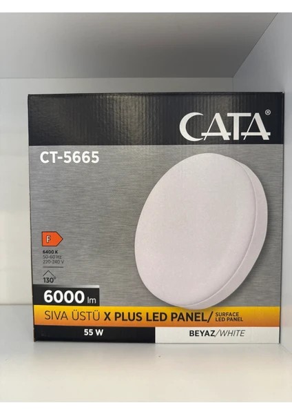 CT-5665 Sıva Üstü x Plus LED Panel Cata 55W