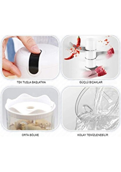 Şarjlı Gıda Doğrayıcı DN-3559 Mini Blender Gıda Doğrayıcı indirimleri