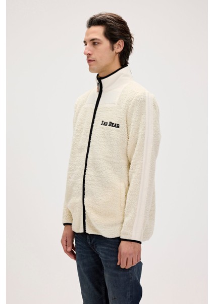 Galvin Beyaz Erkek Full-Zip Polar Sweatshirt indirimleri