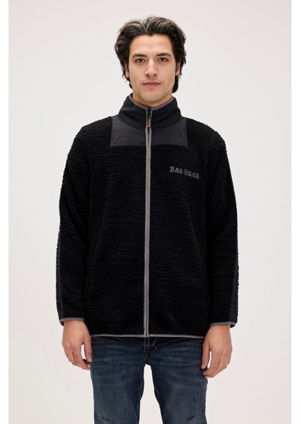Galvin Siyah Erkek Full-Zip Polar Sweatshirt