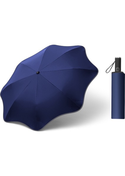 2025 Yeni Yuvarlak Köşe Su Geçirmez Güneş Koruyucu Üç Katlı Şemsiye (Yurt Dışından)