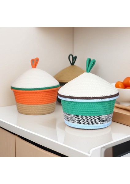 Örgü Sepet, Ev Tipi Çerez ve Eşya Düzenlemesi Için Hasır Küçük Sepet (Yurt Dışından) indirimleri