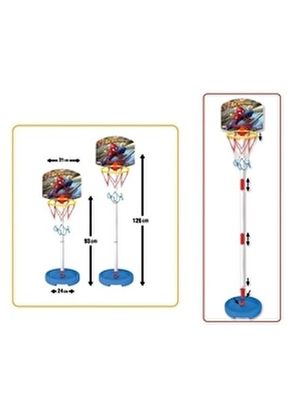 03653 Dede Spiderman Küçük Ayaklı Basket Potası modelleri