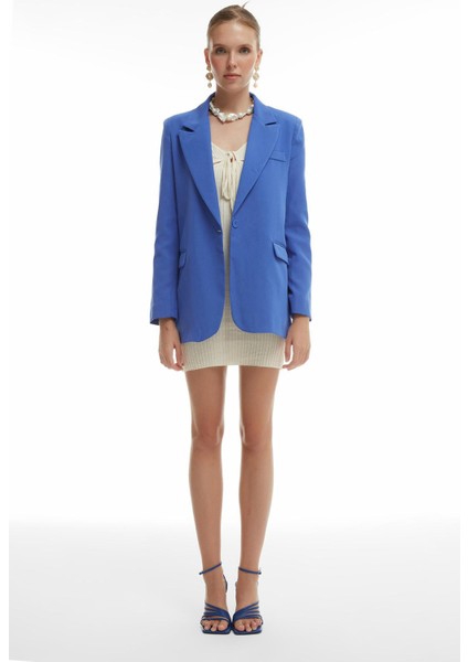 Blazer Ceket Koyu Mavi