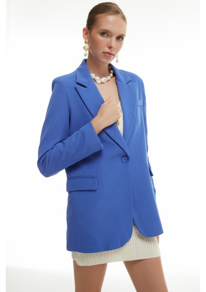 Blazer Ceket Koyu Mavi modelleri