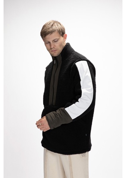 Bomb Si̇yah Yarım Fermuarlı Erkek Polar indirimleri