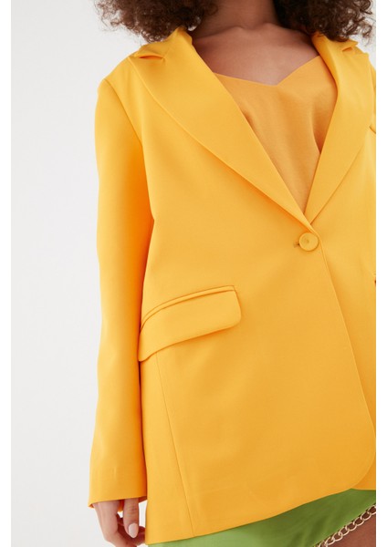 Blazer Ceket Açık Oranj fırsatları