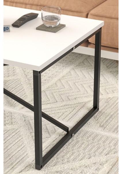 Orta Sehpa Yan Sehpa Dekoratif Sehpa Metal Sehpa Hermes Beyaz indirimleri