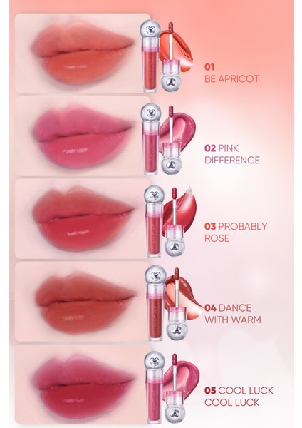 Su Bazlı, Ağırlık Hissi Oluşturmayan, Jel Dokulu Tint Perıpera Ink Jellable Tint 01 Be Apricot modelleri