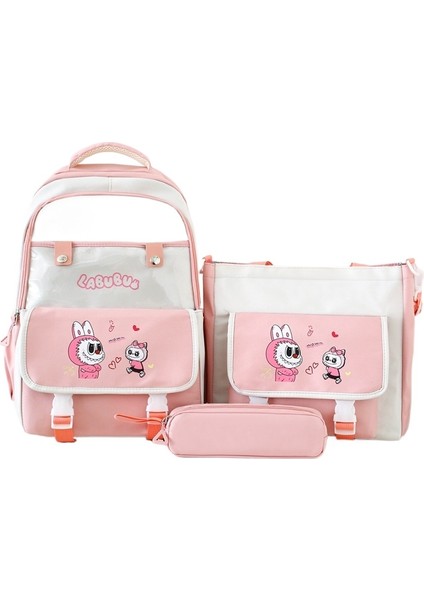 Öğrenci Büyük Kapasiteli Okul Çantası Üç Parçalı Okul Çantası Omurga Koruyucu Omuz Okul Çantası (Yurt Dışından) indirimleri