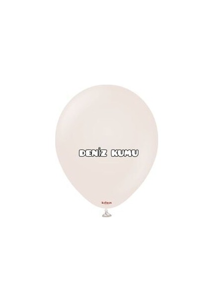 Pastel Balon Deniz Kumu Ten Rengi Çikolata Kahve Balon 9 Adet fırsatları