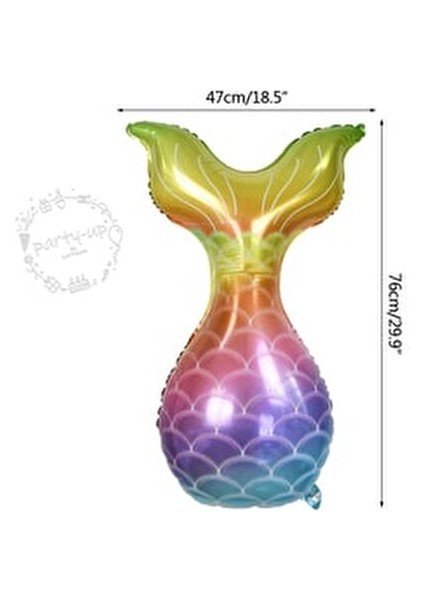 Deniz Kızı Balon 7li Set ( Denizkızı Deniz Kabuğu Rakam Balon ve Pullu Şeffaf Balon Buketi ) modelleri