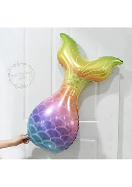 Deniz Kızı Balon 7li Set ( Denizkızı Deniz Kabuğu Rakam Balon ve Pullu Şeffaf Balon Buketi ) fırsatları